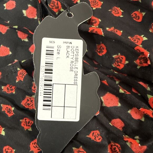 Motel Mini Dress Womens Large Multi Kepsibelle Dotty‎ Rose Tiered Summer Y2K - Picture 10 of 12